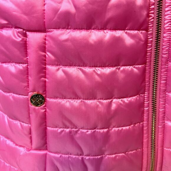 Lilly Pulitzer Elyn Puffer Vest 60th Anniversary Print Pink Size XS NWT - Picture 6 of 14